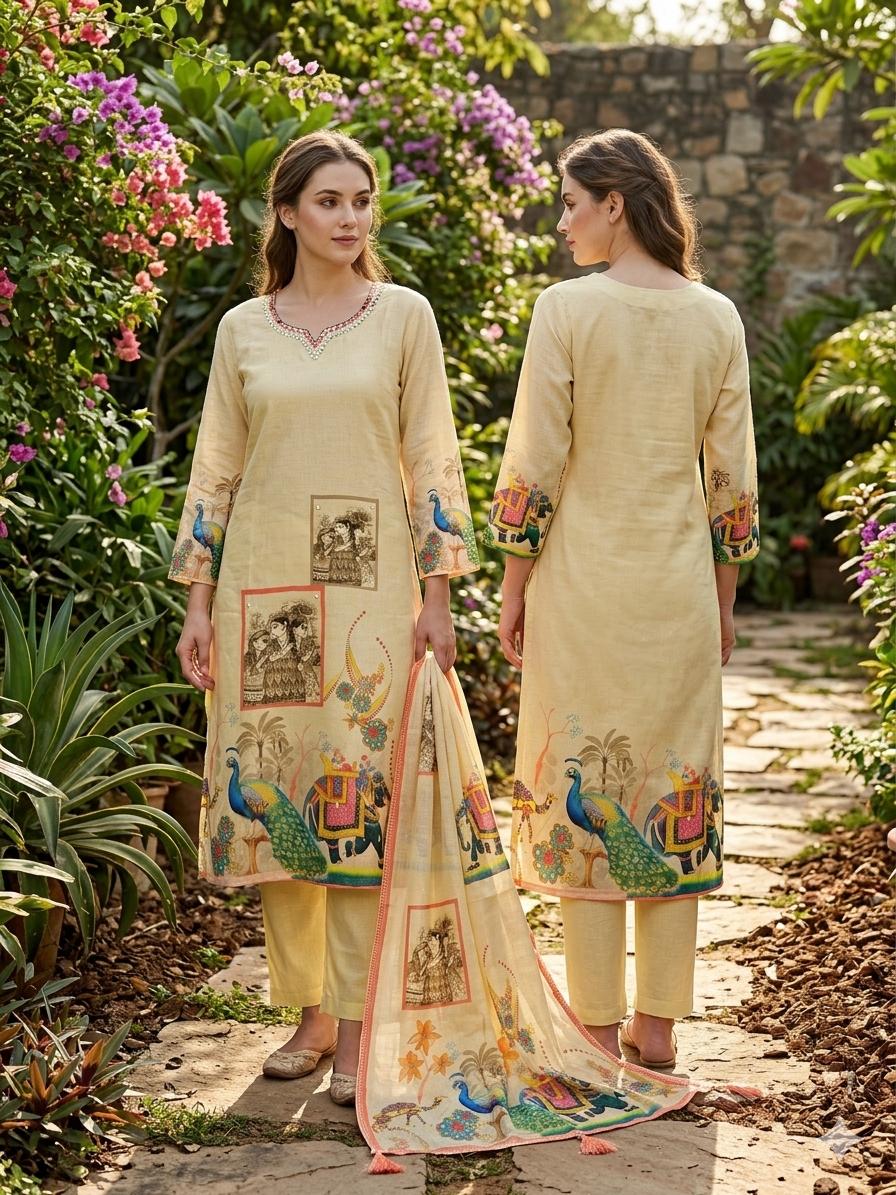 Pure Soft Cotton With Digital Print