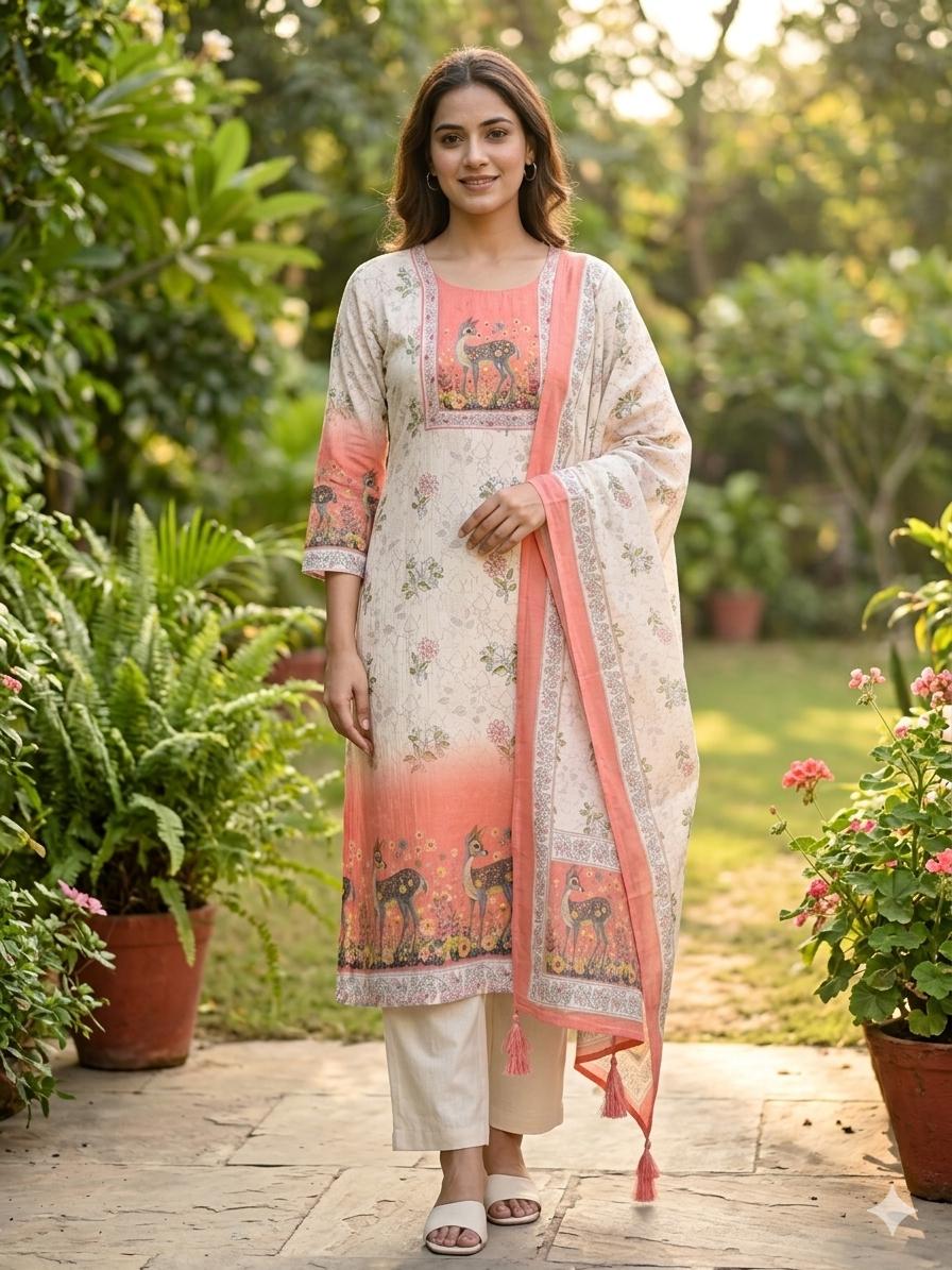 Pure Soft Cotton With Digital Print