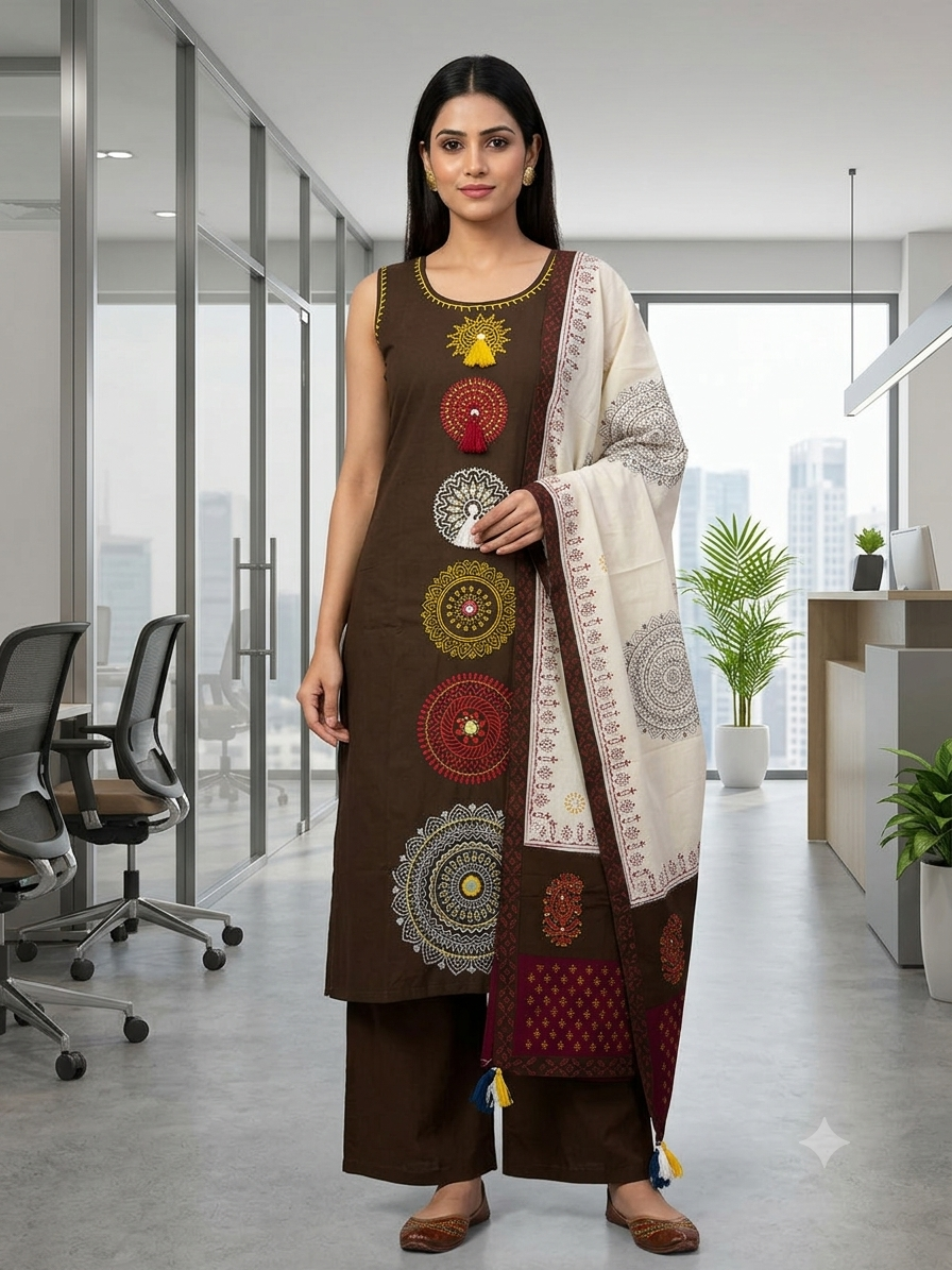 The Coffee Mandala Suit Set
