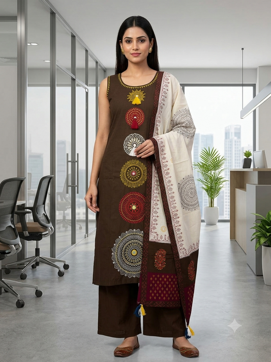 The Coffee Mandala Suit Set