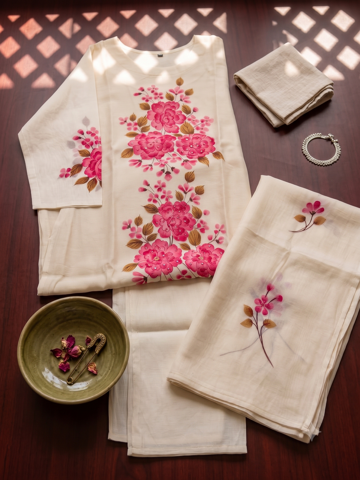 Mul Chanderi Light Weight Kurti