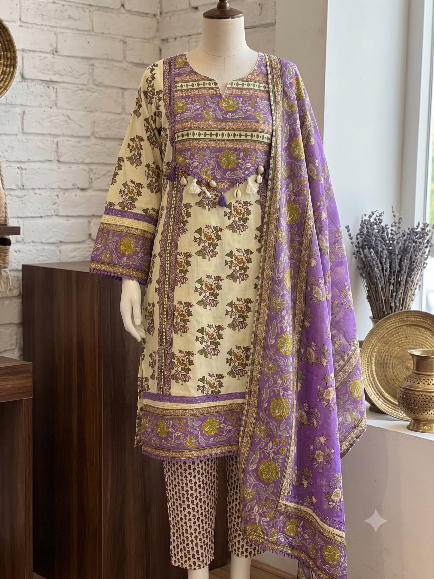 Floral Cotton Anarkali